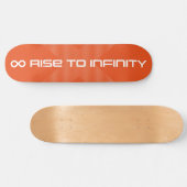 Skateboard Hausse graphique moderne à l'infini (Horz)