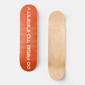 Skateboard Hausse graphique moderne à l'infini (Recto)