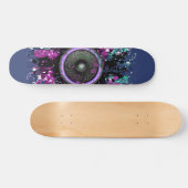 Skateboard Haut-parleur de musique et peinture rayée (Horz)