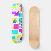 SKATEBOARD HAUTEUR DE COULEUR MODE RÉTRO 80S (Recto)