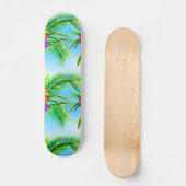 Skateboard Hawaï Tropical Motif sans couture (Recto)