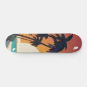 Skateboard Hawaiian/Aloha/Tropical/plage (Horz)