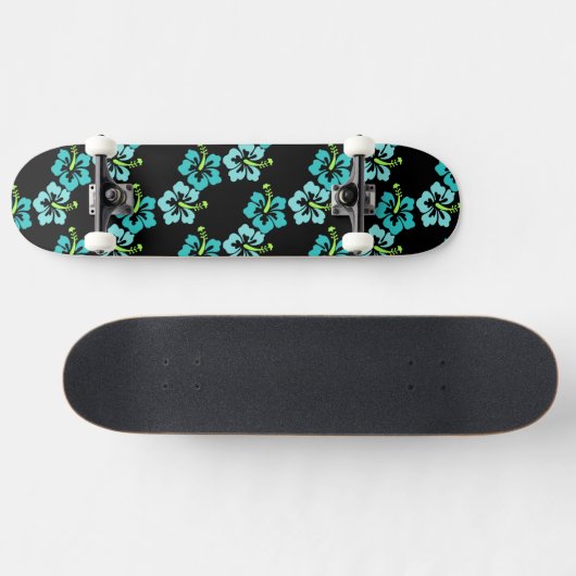 Skateboard Hawaiian Flowers (Horz)