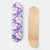 SKATEBOARD HAWAIIAN HULA (HIBISCUS) LUMIÈRE PURPLE (Recto)