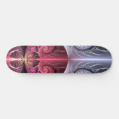Skateboard Heartbeat, Abstrait surreal Imaginaire Fractal Art (Horz)