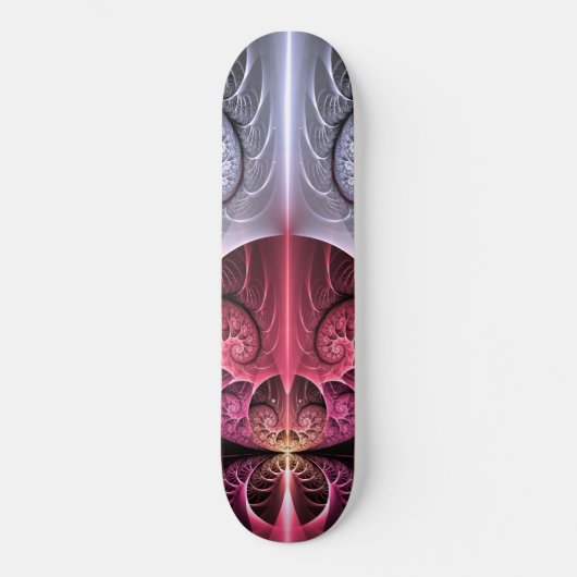 Skateboard Heartbeat, Abstrait surreal Imaginaire Fractal Art (Recto)