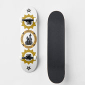 Skateboard Heavenly Golden sunshine vector design (Recto)