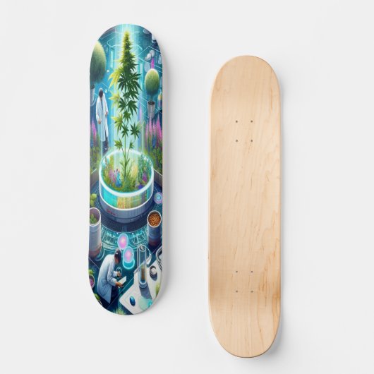 Skateboard "Herbal Biotech Grove Deck" (Recto)