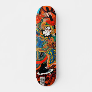 Skateboard Héros de Suikoden Utagawa Kunioshi guerrier ukiyo