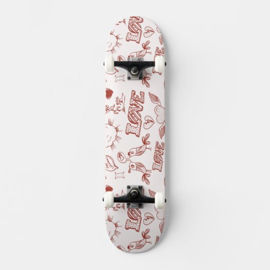 Skateboard Heureuse Sainte-Valentin (Recto)