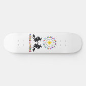 Skateboard HEXER ET CONTRARier Conception Witchcore + Lunes d (Horz)