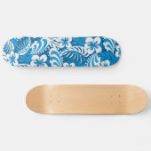 Skateboard Hibiscus abstrait floral (Horz)