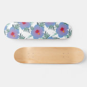Skateboard Hibiscus bleu tropical (Horz)