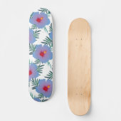 Skateboard Hibiscus bleu tropical (Recto)