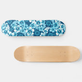 Skateboard hibiscus floral surf (Horz)