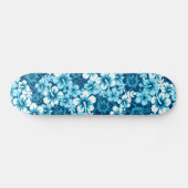 Skateboard hibiscus floral surf (Horz)