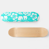 Skateboard Hibiscus tropical turquoise (Horz)