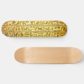 Skateboard Hiéroglyphes égyptiens anciens Patins Jaunes (Horz)