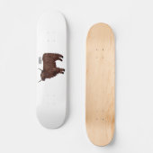 Skateboard Highland cow (Recto)