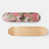 Skateboard Hip Fun Militaire Vert Camouflage Rose Motif Art (Horz)