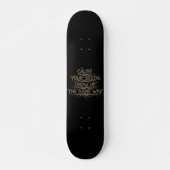 Skateboard Hip Hop Lyric Skate Deck (Devant)