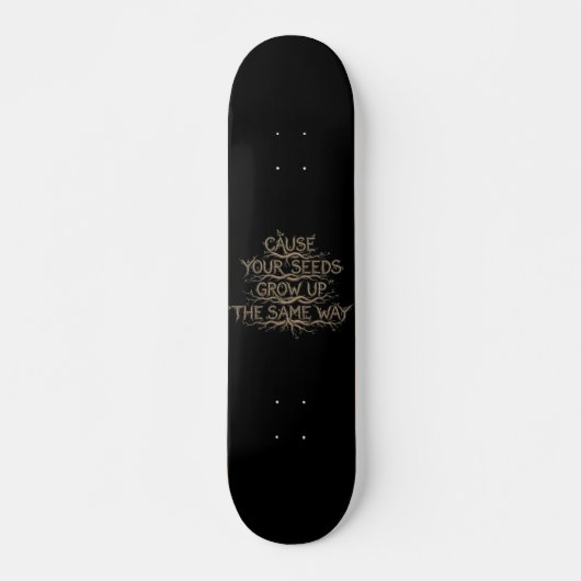 Skateboard Hip Hop Lyric Skate Deck (Devant)