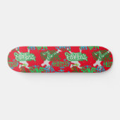 Skateboard Hip hop Street Arts Motif Red BG (Horz)