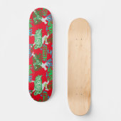 Skateboard Hip hop Street Arts Motif Red BG (Recto)