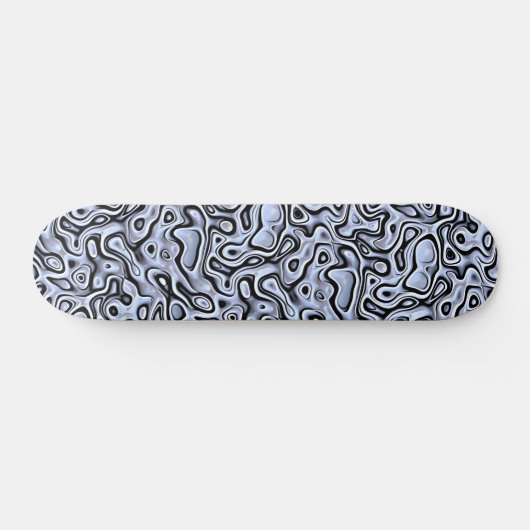 Skateboard Hip Violet bleu gris noir 3D Motif d'art liquide (Horz)