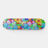 Skateboard Hippie flowers (Horz)