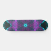 Skateboard Hippie psychédélique violet et Turquoise (Horz)
