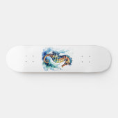 Skateboard Hippocampe Aquarelle (Horz)