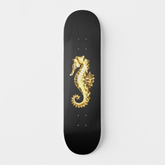 Skateboard Hippocampe Polygonal Or (Recto)