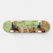 Skateboard Hiver dans une cape verte par Alphonse Mucha (Horz)
