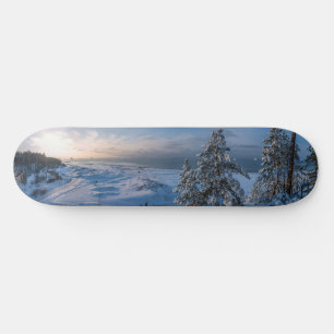 Skateboard Hiver neigeux Côte balte