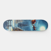 Skateboard Hiver/Père Noël/Noël/Neige (Horz)