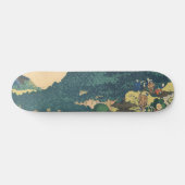 Skateboard Hokusai : Les pins circulaires d'Aoyama (Horz)