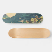 Skateboard Hokusai : Les pins circulaires d'Aoyama (Horz)
