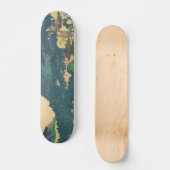 Skateboard Hokusai : Les pins circulaires d'Aoyama (Recto)