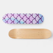 Skateboard Holographique Iridescente Sirène Épales Fille rose (Horz)