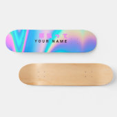 Skateboard Holographique moderne Nom japonais Vague (Horz)