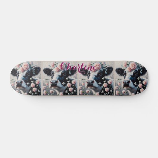 Skateboard Holstein Cow oeillets ferme personnalisée (Horz)
