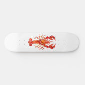 Skateboard Homard polygonal rouge (Horz)