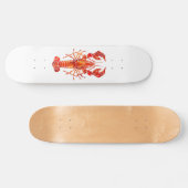 Skateboard Homard polygonal rouge (Horz)