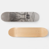 Skateboard Homme de Vitruvian de Léonard de Vinci (Horz)