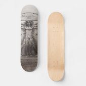 Skateboard Homme de Vitruvian de Léonard de Vinci (Recto)