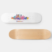 Skateboard horizon baltimore aquarelle (Horz)