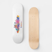 Skateboard horizon baltimore aquarelle (Recto)