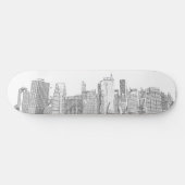 Skateboard Horizon de Manhattan la nuit (Horz)