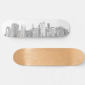 Skateboard Horizon de Manhattan la nuit (Horz)